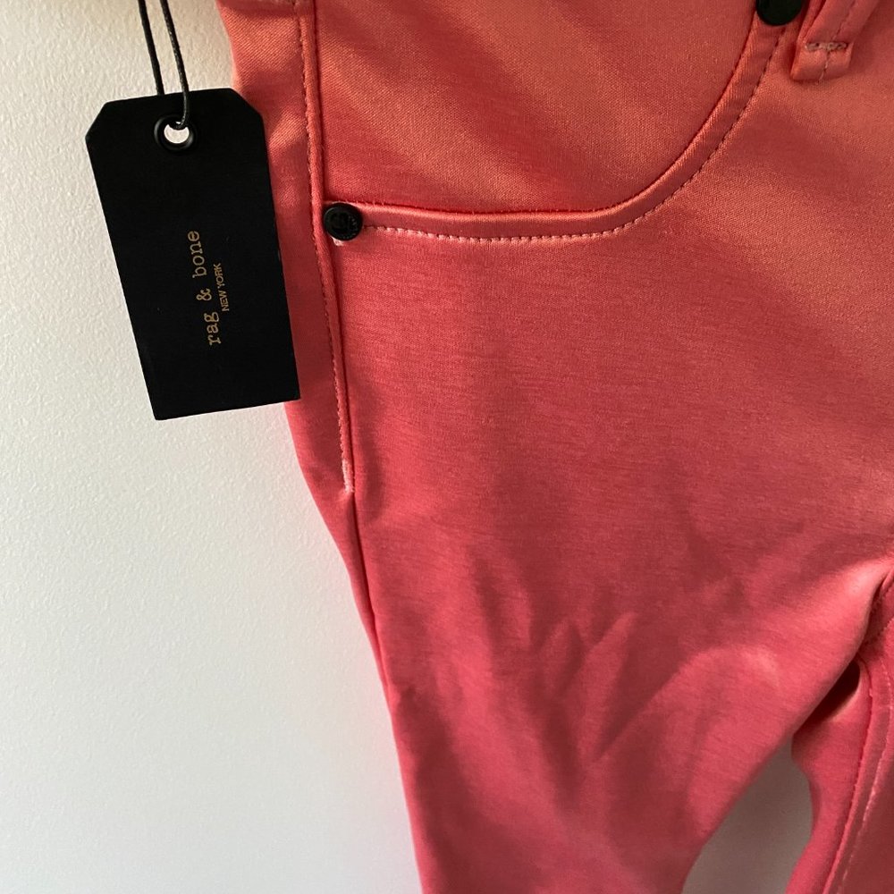 NWT Rag & Bone Washed Red High Rise Skinny Jeans Size 25 - Picture 5 of 16